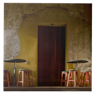 Carreau En Céramique Mexique, Oaxaca, balcon ensoleillé de l'après-midi