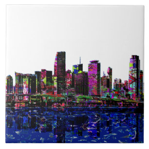 Carreau En Céramique Miami, Floride, graffiti