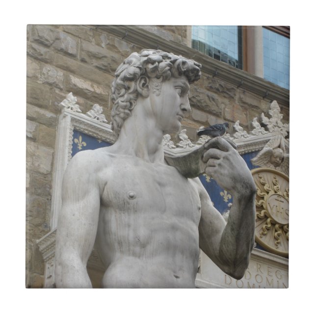 Carreau En Céramique Michel-Ange, la statue de David en Italie (Devant)