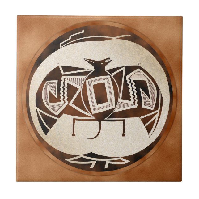 Carreau En Céramique Mimbres Batte-Raven (Devant)