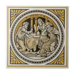Carreau En Céramique Minton Shakespeare Othello Tile par John Moyr Smit