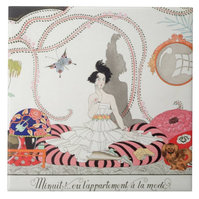 Carreau En Céramique Minuit ! ou Apartment à la mode, 1920 (poch (Devant)