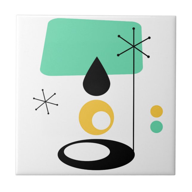 Carreau En Céramique modèle moderne de lampe du milieu du siècle (Devant)