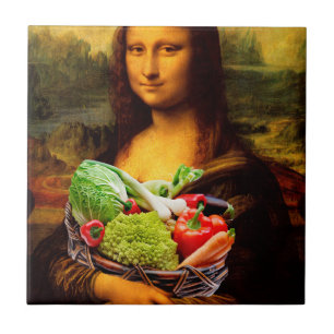 Carreau En Céramique Mona Lisa aime les légumes