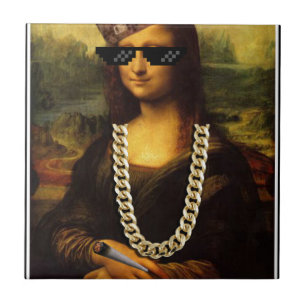 Carreau En Céramique Mona Lisa Thug Life Art Life