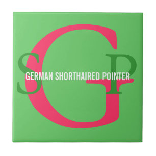 Carreau En Céramique Monogramme allemand d'indicateur aux cheveux