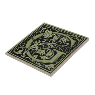 Carreau En Céramique Monogramme de lettre de la lettre G premier