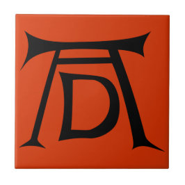 Carreau En Céramique Monogramme de signature d'Albrecht Durer