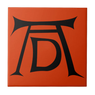 Carreau En Céramique Monogramme de signature d'Albrecht Durer