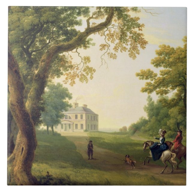 Carreau En Céramique Montez Kennedy, comté Wicklow, Irlande, 1785 (Devant)