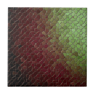 Carreau En Céramique Mosaic Burgandy Carrelage vert