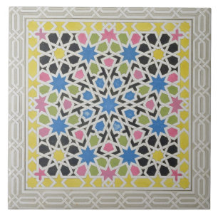 Carreau En Céramique Mosaic design de l'Alhambra, de 'The Arabian