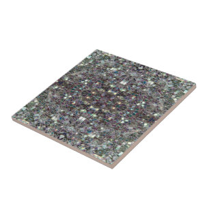 Carreau En Céramique Mosaïque argentée colorée scintillante v4 - Mandal