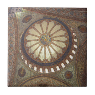 Carreau En Céramique Mosquée Bleue Intérieur Istanbul, Turquie