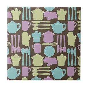 Carreau En Céramique Motif 2 d'ustensiles de cuisine