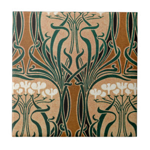 Carreau En Céramique Motif #9 de Nouveau d'art