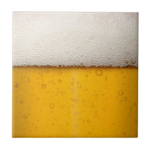 Carreau En Céramique Motif Arrière - plan des bulles de bière