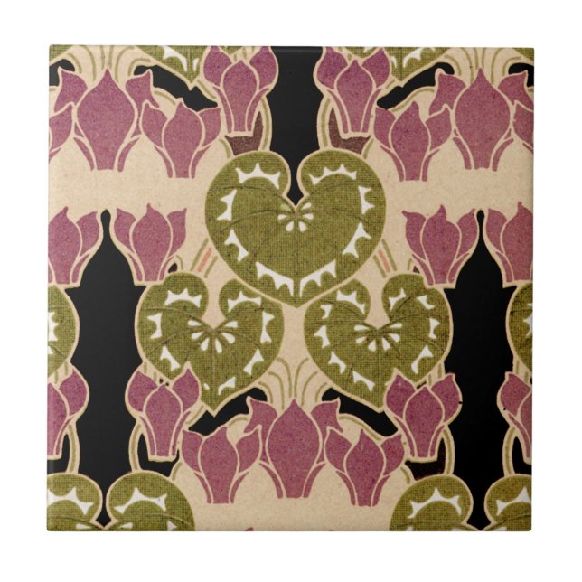 Carreau En Céramique Motif Art Nouveau #4 (Devant)