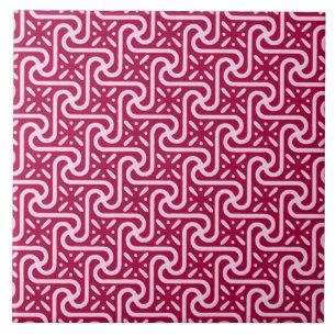 Carreau En Céramique Motif, Bourgogne et rose égyptiens de tuile