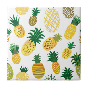 Carreau En Céramique Motif branché d'ananas