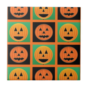 Carreau En Céramique Motif citrouille Halloween