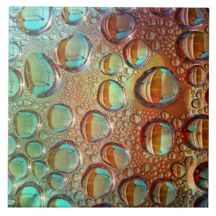 Carreau En Céramique Motif coloré de bulles de l'eau