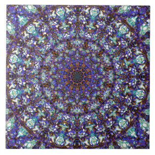 Carreau En Céramique Motif coloré romantique marocain de mandala