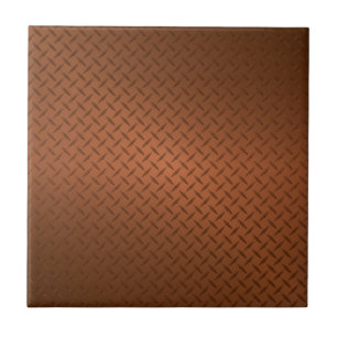Carreau En Céramique Motif d'apparence en cuivre Diamondplate