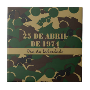 Carreau En Céramique Motif de camouflage de véhicule militaire