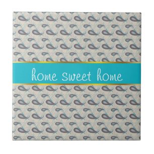 Carreau En Céramique Motif de Champagne Paisley