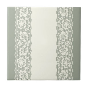 Carreau En Céramique Motif de dentelle, cru 5 de fleur
