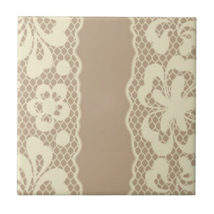 Carreau En Céramique Motif de dentelle, cru 7 de fleur