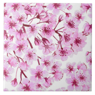 Carreau En Céramique Motif de fleurs de cerisiers