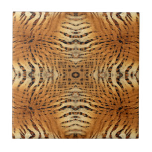 Carreau En Céramique Motif de fourrure de tigre de Kaleidoscope