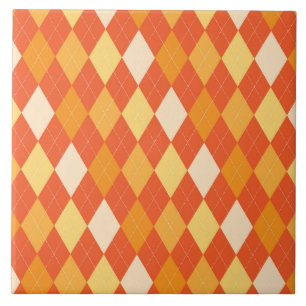 Carreau En Céramique motif de Jacquard orange