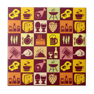 Carreau En Céramique Motif de nourriture