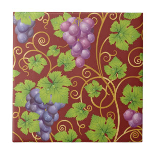 Carreau En Céramique Motif de raisin