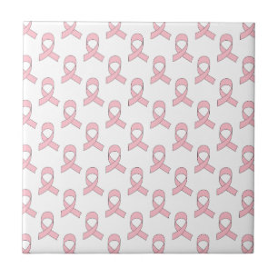 Carreau En Céramique Motif de ruban rose