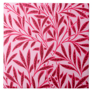Carreau En Céramique Motif de saule de William Morris, mandarine