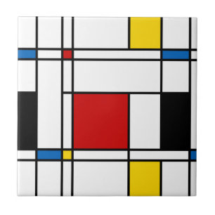 Carreau En Céramique Motif de Stijl