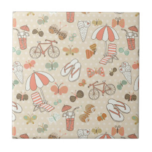 Carreau En Céramique Motif de vacances d'été