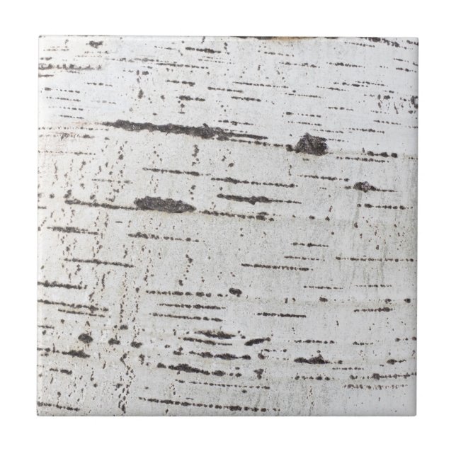 Carreau En Céramique Motif d'écorce de bouleau (Devant)