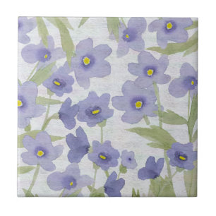 Carreau En Céramique motif des fleurs oubliées