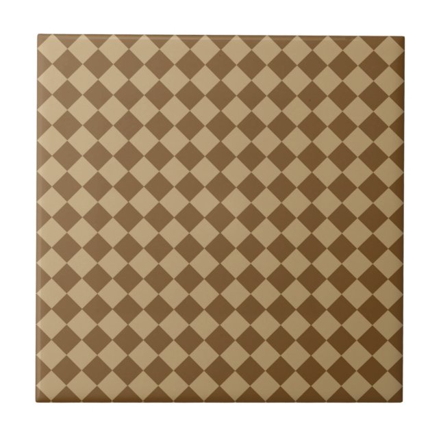 Carreau En Céramique Motif diamant combiné Brown par STaylor (Devant)