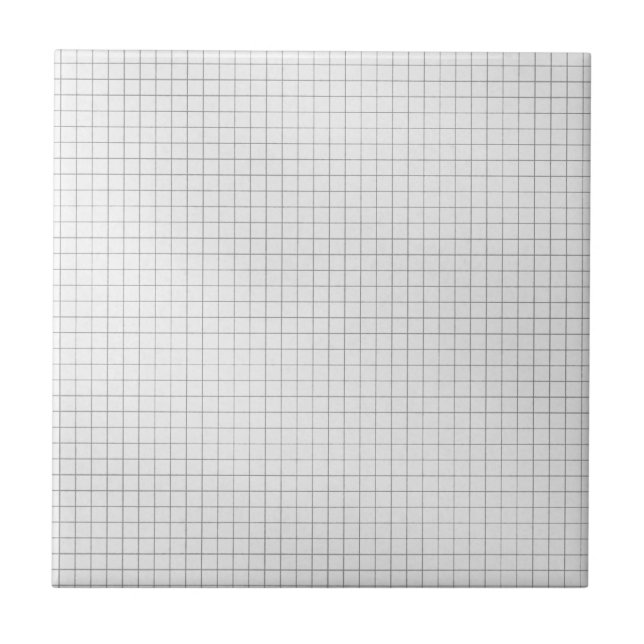 Carreau En Céramique Motif en noir et blanc sur papier (Devant)