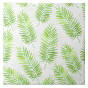 Carreau En Céramique Motif feuille Palm