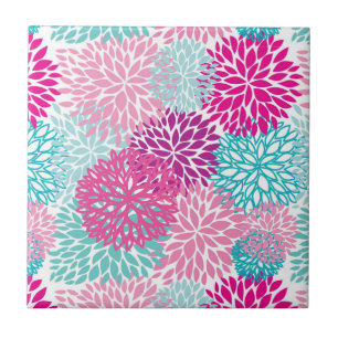 Carreau En Céramique Motif floral lumineux 2
