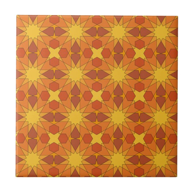 Carreau En Céramique Motif géométrique 003 de Ben Yusuf Madrasa (Devant)