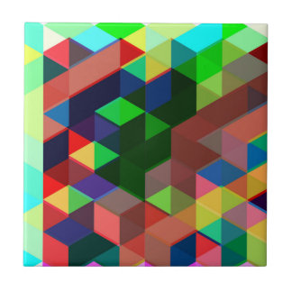 Carreau En Céramique Motif géométrique audacieux de cube