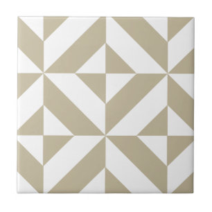 Carreau En Céramique Motif géométrique de cube en Deco d'argile